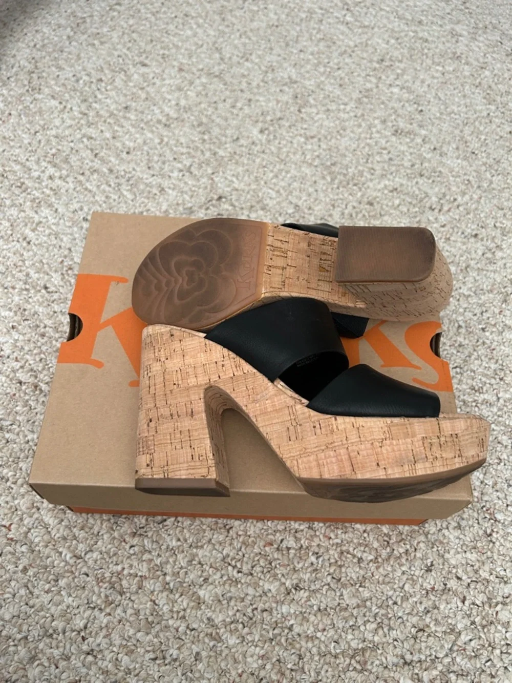 Kork-Ease Black Double Band Cork Slide Mule - Women's - Picture 4 of 5